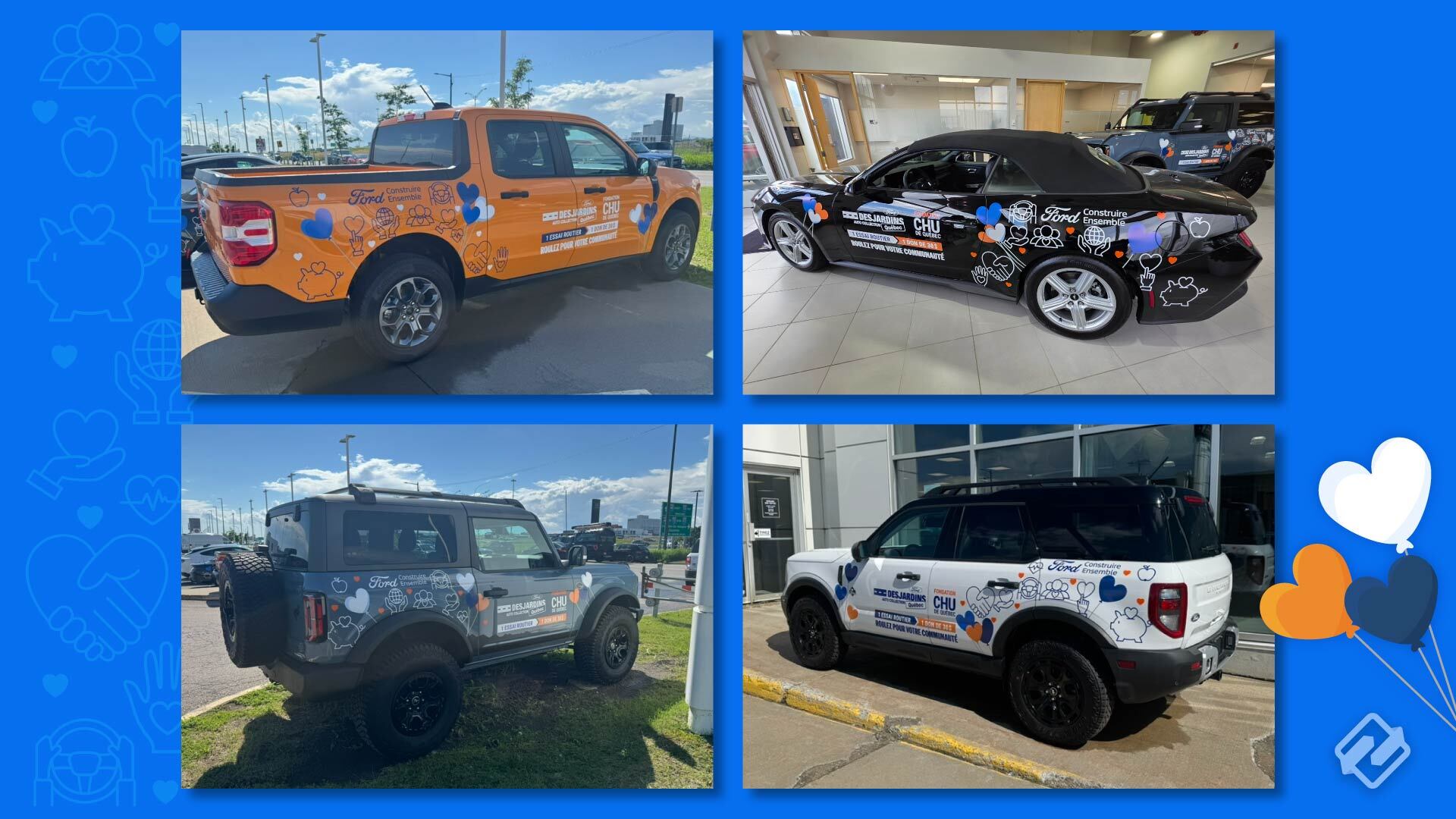 Lettrage de véhicule | Conduire pour la communauté | Desjardins Auto Collection