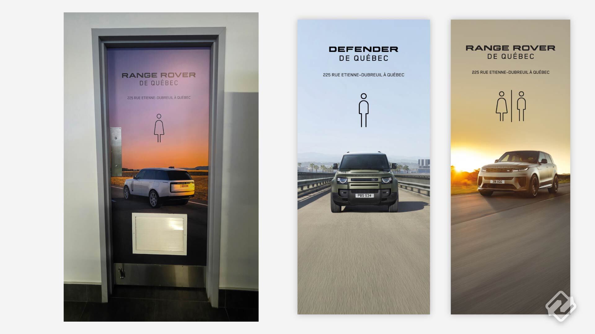Habillage de porte | Portes de gym | Land Rover de Québec