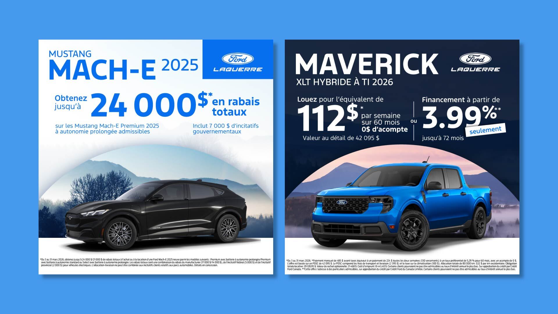 Campagne Facebook | Promo Mars - Ford | Laquerre Ford