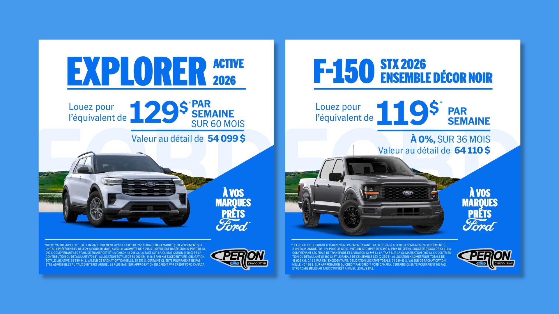 Campagne Facebook | Promo Mai - Ford | Perron Ford